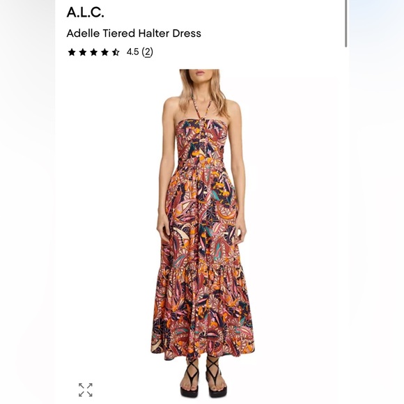 A.L.C. Dresses & Skirts - A.L.C. Adelle Halter Maxi Dress in Multicolored Floral Print. NWOT. Size 4